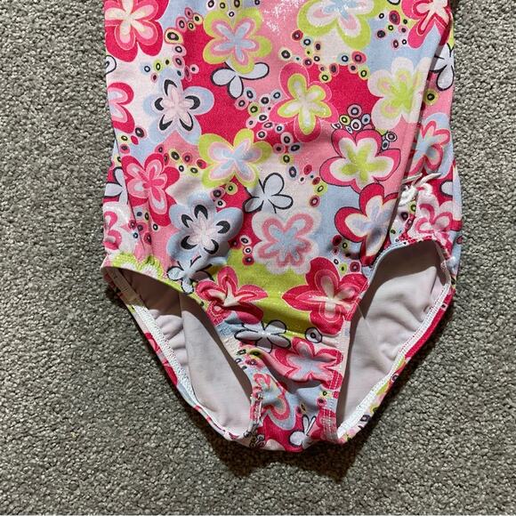 GK Elite Flower Gymnastics Leotard Small - Picture 3 of 6